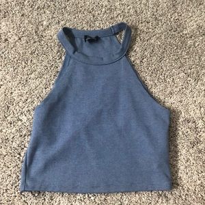 Blue Zara Halter Crop top